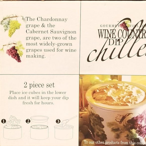 2/$25 Gourmet Village Wine & Country Dip Chiller - Picture 3 of 6